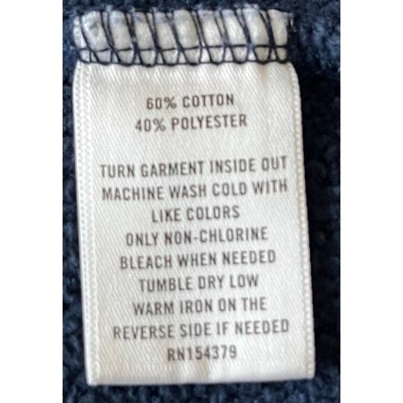 AERO LONG SLEEVE HOODIE SWEATSHIRT, WOMENS, S, NAVY BLUE RED WHITE, FRONT TIE - Picture 10 of 10